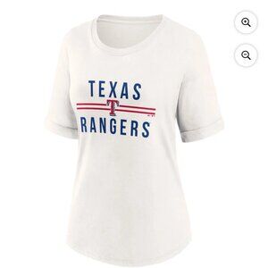 NEW Women's White Texas Rangers Tshirt XL 2XL NWT